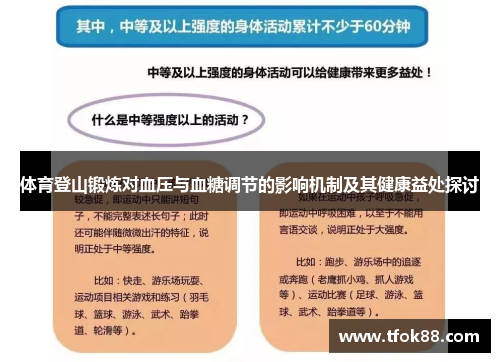体育登山锻炼对血压与血糖调节的影响机制及其健康益处探讨